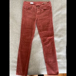 GAP 1969 Red Stretch Cord Pants